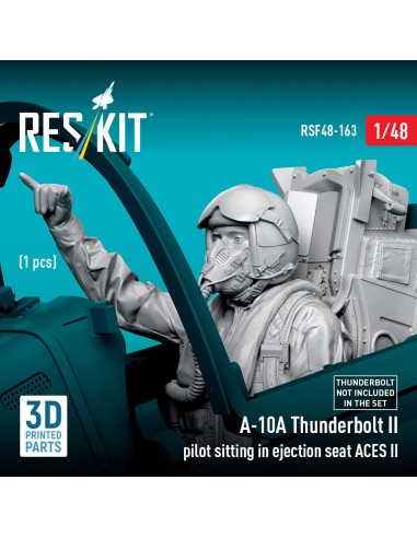 A-10A Thunderbolt II pilot sitting in ejection seat ACES II (1 pcs) (3D Printed) 