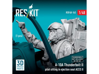 A-10A Thunderbolt II pilot sitting in ejection seat ACES II (1 pcs) (3D Printed) 