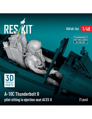 A-10C Thunderbolt II pilot sitting in ejection seat ACES II (1 pcs) (3D Printed) 
