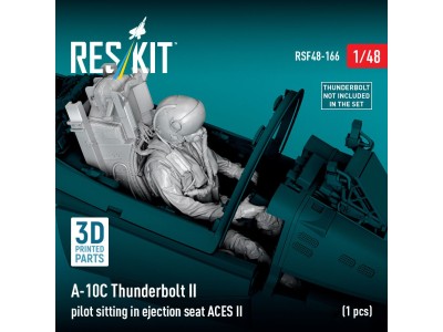 A-10C Thunderbolt II pilot sitting in ejection seat ACES II (1 pcs) (3D Printed) 