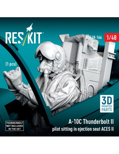 A-10C Thunderbolt II pilot sitting in ejection seat ACES II (1 pcs) (3D Printed) 