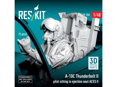 A-10C Thunderbolt II pilot sitting in ejection seat ACES II (1 pcs) (3D Printed) 