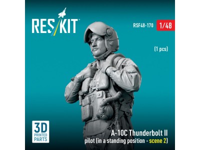 A-10C Thunderbolt II pilot (in a standing position - scene 2) (1 pcs) (3D Printed) 