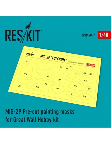 MiG-29 Pre-cut painting masks for GWH kit 
