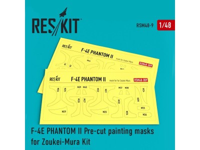 F-4E Phantom II Pre-cut painting masks for Zoukei-Mura kit 
