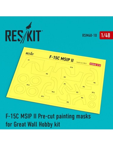 F-15 MSIP ll Pre-cut painting masks for GWH L4817 kit 