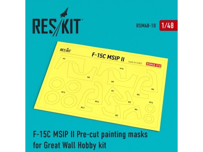 F-15 MSIP ll Pre-cut painting masks for GWH L4817 kit 