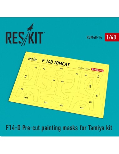 F-14D Tomcat Pre-cut painting masks for Tamiya kit 