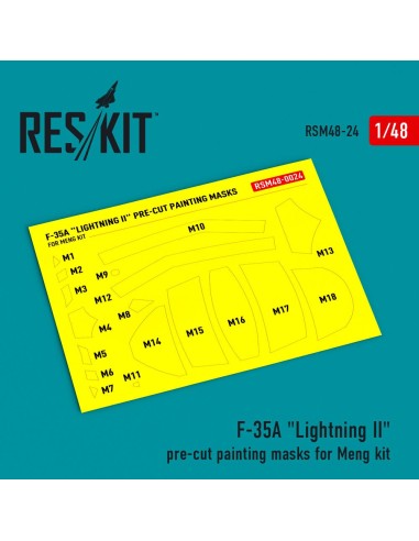 F-35A Lightning II pre-cut painting masks for Meng kit 