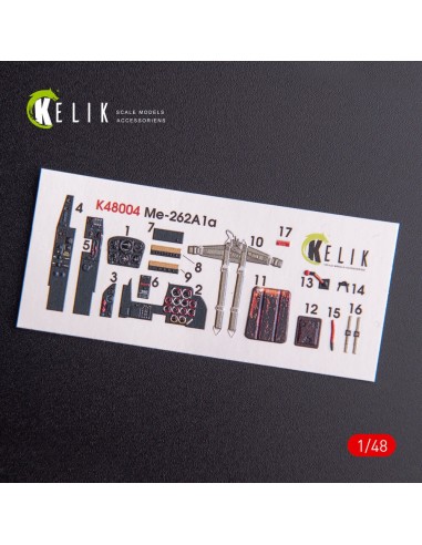 ME-262A1 interior 3D decals for Tamiya kit 
