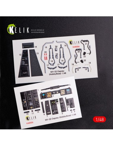MV-22 Osprey interior 3D decals for HobbyBoss kit 
