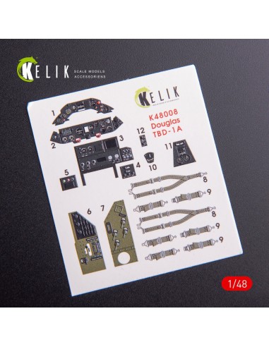 TBD-1A Devastator interior 3D decals for GWH kit 