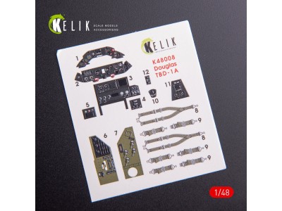 TBD-1A Devastator interior 3D decals for GWH kit 