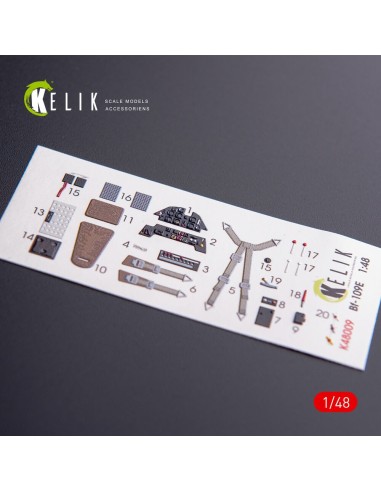 Bf-109E interior 3D decals for WingsyKits kit 