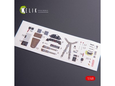 Bf-109E interior 3D decals for WingsyKits kit 