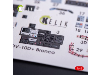 OV-10D+ Bronco interior 3D decals for ICM kit 