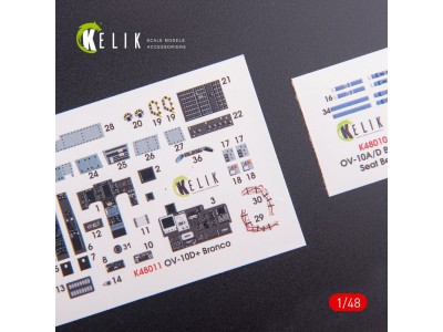 OV-10D+ Bronco interior 3D decals for ICM kit 