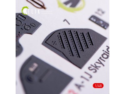 A-1J Skyraider interior 3D decals for Tamiya kit 