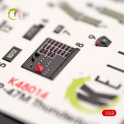 P-47M Thunderbolt interior 3D decals for Tamiya kit  2