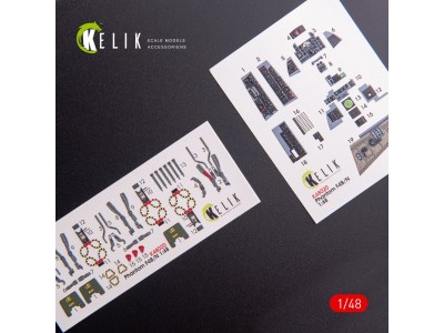 F-4 (B,N) Phantom II interior 3D decals for Academy kit 