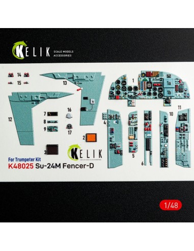 SU-24 interior 3D decals for Trumpeter kit 