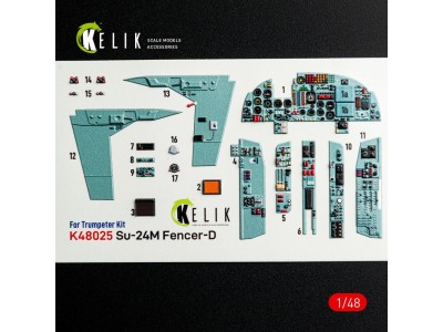SU-24 interior 3D decals for Trumpeter kit 