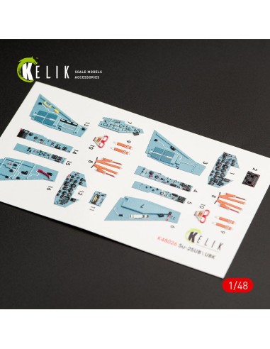 SU-25UB interior 3D decals for Smer/KP kit 