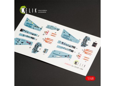 SU-25UB interior 3D decals for Smer/KP kit 