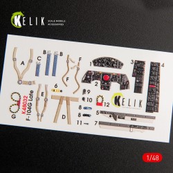 F-104G Starfighter late type interior 3D decals for Hasegawa kit 