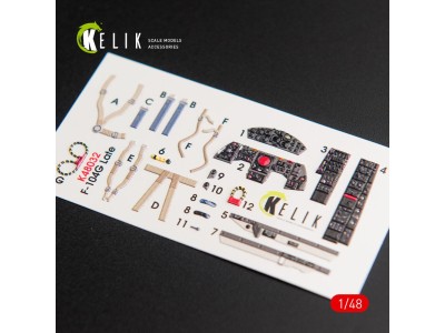F-104G Starfighter late type interior 3D decals for Hasegawa kit 