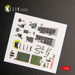 F-16C Fighting Falcon interior 3D decals for Kinetic kit 