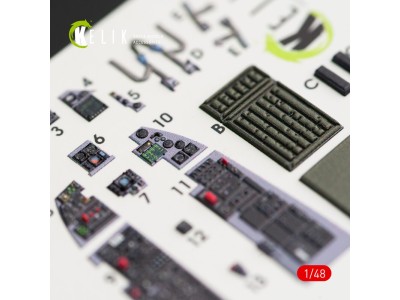 F-16C\N Fighting Falcon interior 3D decals for Tamiya kit 