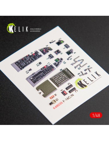 F-16C\N Fighting Falcon interior 3D decals for Tamiya kit 