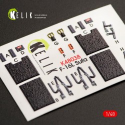 F-16I Sufa interior 3D decals for Kinetic kit  2