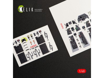 F-16I Sufa interior 3D decals for Kinetic kit 
