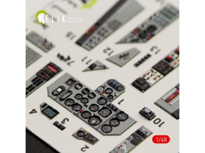 MiG-29A (9-12) Fulcrum interior 3D decals for GWH kit 