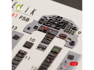 F-5B Freedom Fighter interior 3D decals for Kinetic kit 