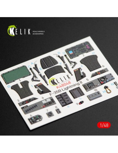 F-35B Lightning II interior 3D decals for Kitty Hawk / Zimimodel kit 