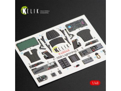 F-35B Lightning II interior 3D decals for Kitty Hawk / Zimimodel kit 