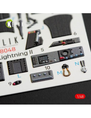 F-35B Lightning II interior 3D decals for Kitty Hawk / Zimimodel kit 