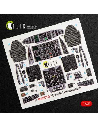MH-60K Black Hawk interior 3D decals for Italeri kit 2666 