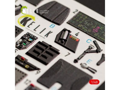 F-35A Lightning II interior 3D decals for Meng kit 