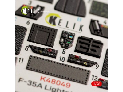 F-35A Lightning II interior 3D decals for Meng kit 