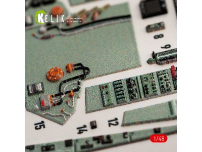 SU-27 Flanker interior 3D decals for GWH kit 