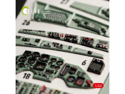 SU-27UB Flanker interior 3D decals for GWH kit 