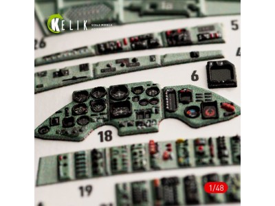 SU-27UB Flanker interior 3D decals for GWH kit 
