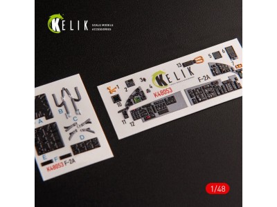 JASDF F-2A interior 3D decals for Hasegawa kit 