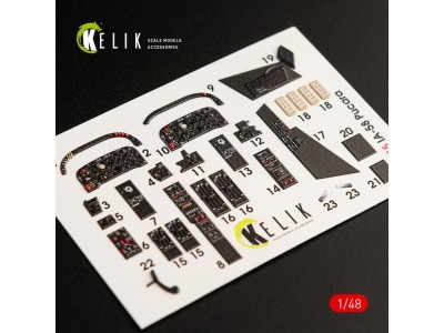 IA-58 Pucara interior 3D decals for Kinetic kit 