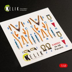 IA-58 Pucara interior 3D decals for Kinetic kit  2