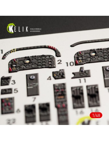 IA-58 Pucara interior 3D decals for Kinetic kit 